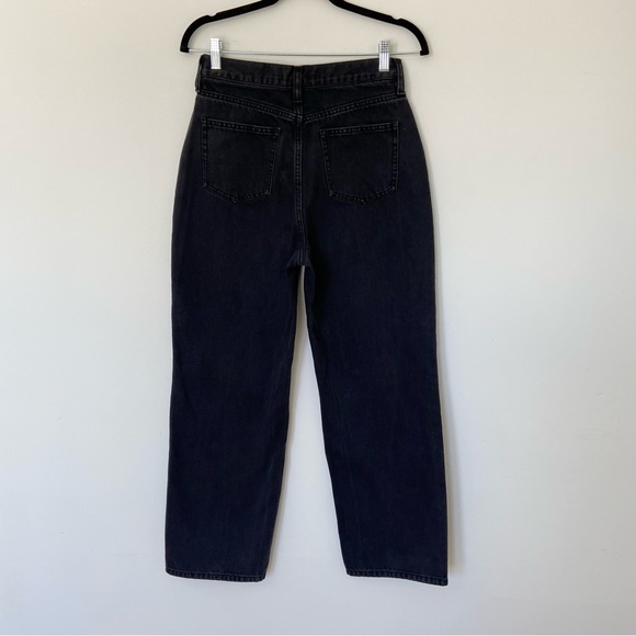 Oak and Fort Washed Black Wide Straight Leg Jeans size 27 - Picture 8 of 9